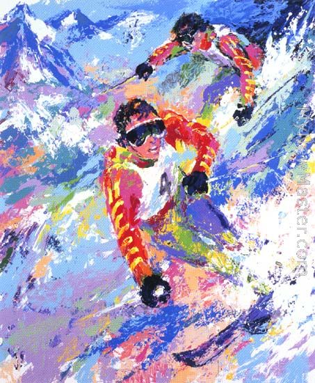 Skiing Twins